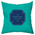 Family Tree in Blue and Teal Personalized Throw Pillow
